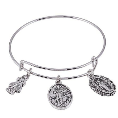 Our Lady Untier of Knots Charm Bangle
