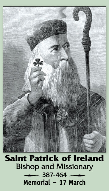 St Patrick of Ireland Holy Card