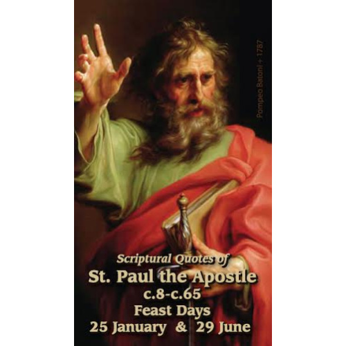 St Paul the Apostle Holy Card