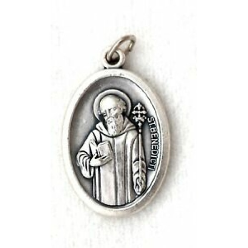 St Benedict Medal Oval - Italian Import