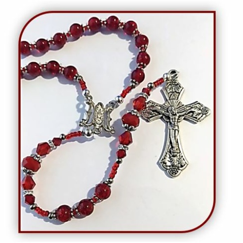 Birthstone Rosary - Ruby / July