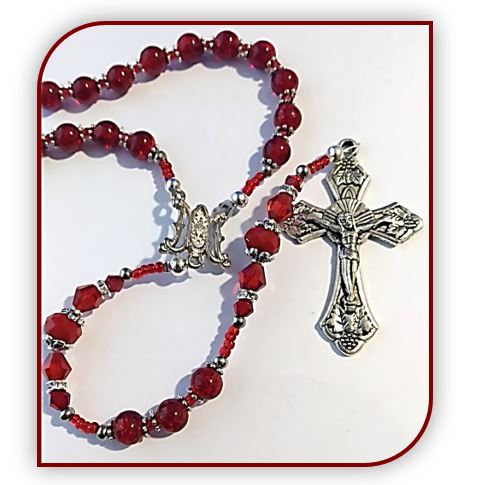 Birthstone Rosary - Ruby / July
