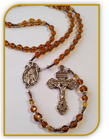 Birthstone Rosary - November  / Topaz - Limited Edition