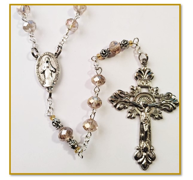 Chaplet of Unity - Golden Austrian Crystal Glass