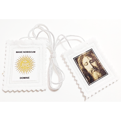 Holy Face of Jesus Scapular - White Scapular