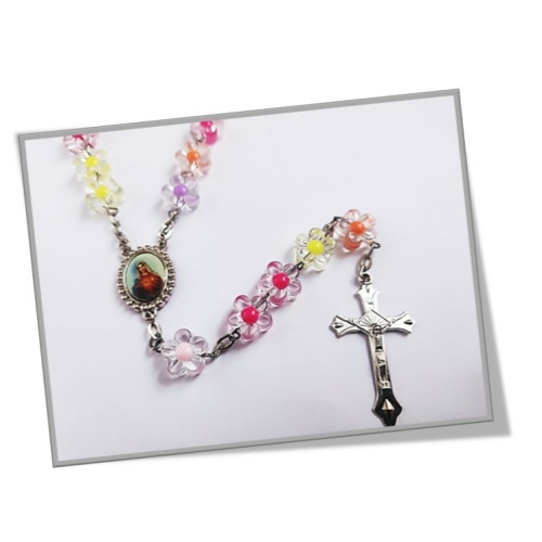 Colourful Flower Rosary
