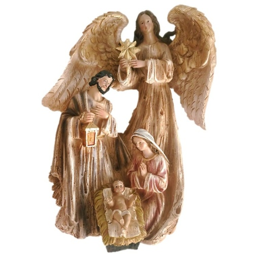 31cm Shades of Gold Nativity