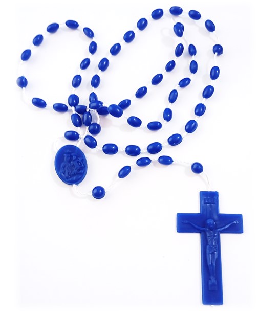 Royal Blue Plastic Rosary
