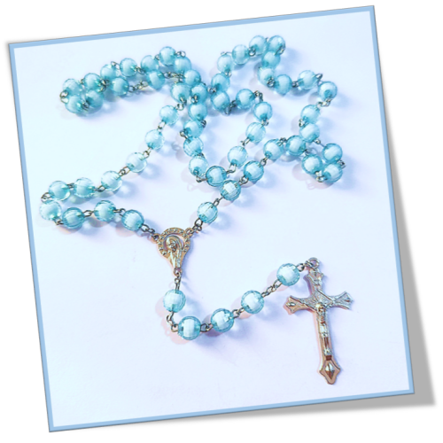 Sky blue Window Rosary