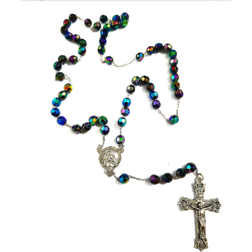 Peacock Glide Bead Rosary
