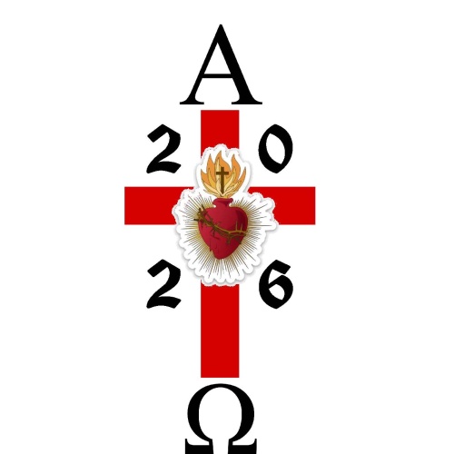 Heart of Jesus Paschal Easter Candle - 100 x 800mm