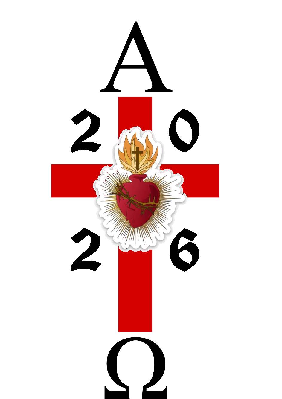 Heart of Jesus Paschal Easter Candle - 100 x 800mm