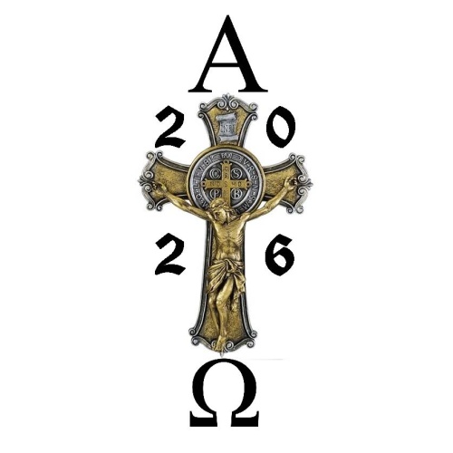St Benedict Easter Pascal Candle - 100 x 400mm