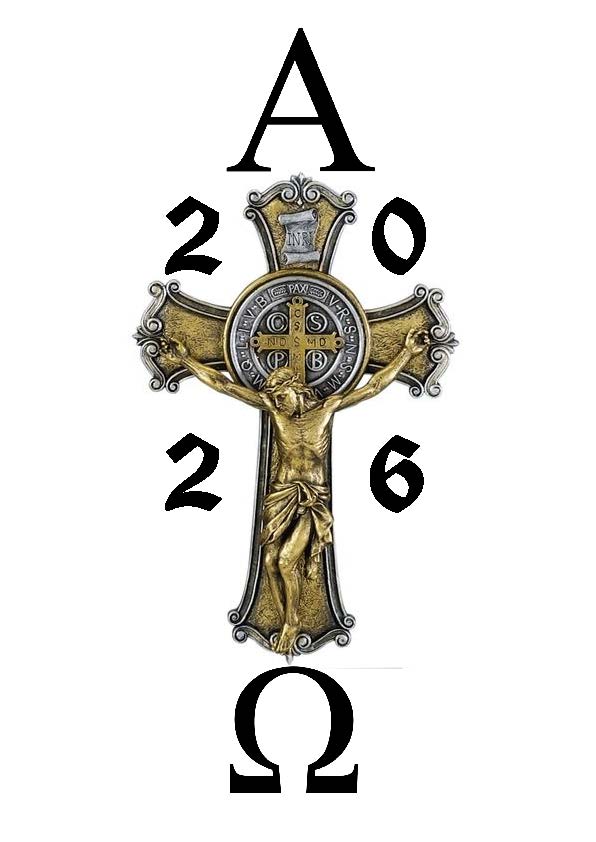 St Benedict Easter Pascal Candle - 100 x 400mm