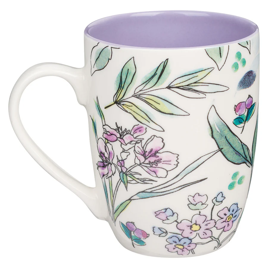 Amazing Grace Ceramic Mug With Purple Interior - Image 3