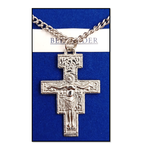 San Damiano Cross Pendant Necklace in Gift Box