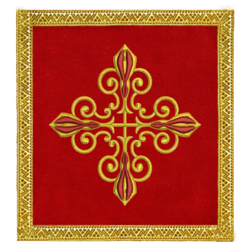 Ornate Golden Cross - Red Pall