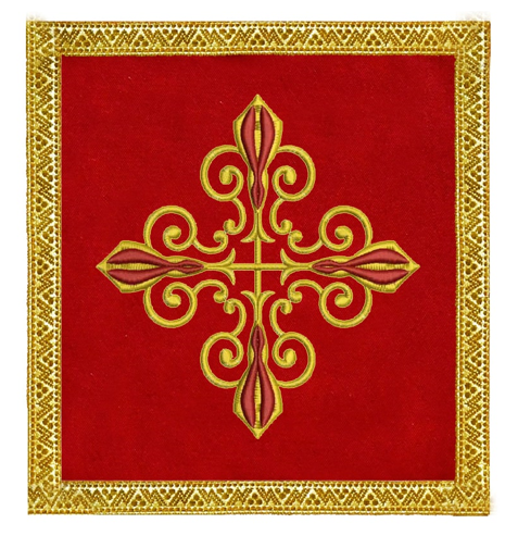 Ornate Golden Cross - Red Pall