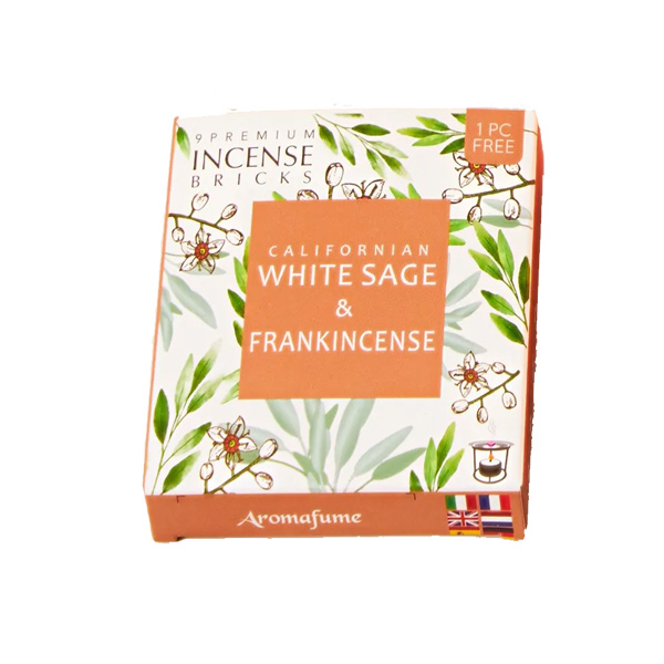 White Sage & Frankincense Aroma Fume Briquettes - Image 2