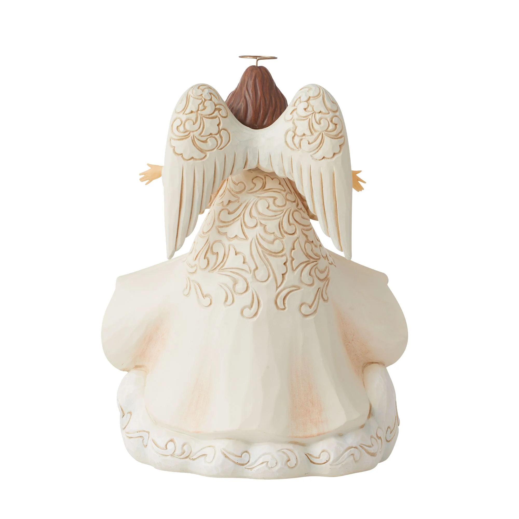 Jim Shore - White Woodland Angel with Coat - Image 2