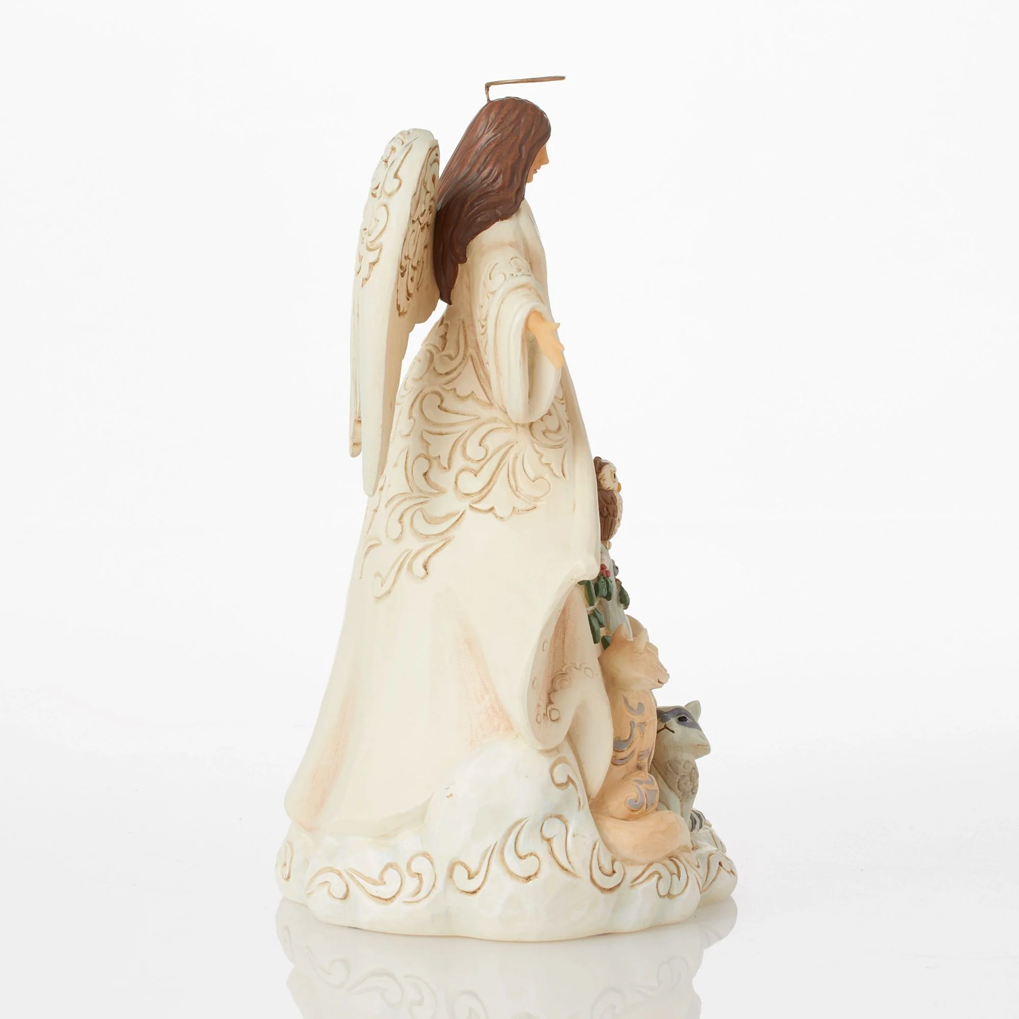 Jim Shore - White Woodland Angel with Coat - Image 5