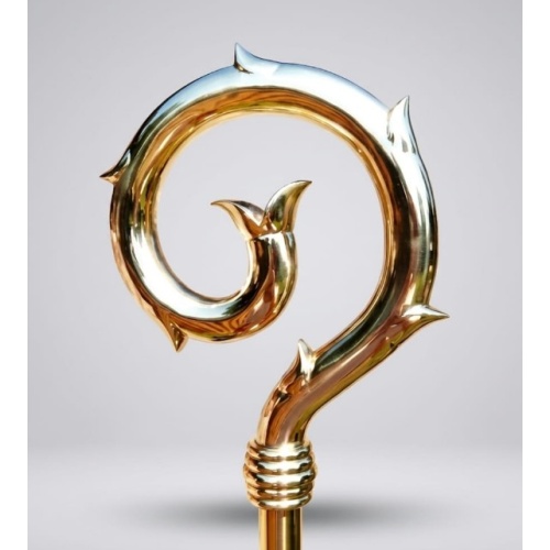 Golden Crozier / Leaf Design - 170cm - Imported Item