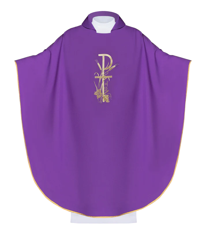 Haftina House - PAX Chasuble with Vines, Grapes and Wheat - Polish Import - Image 6
