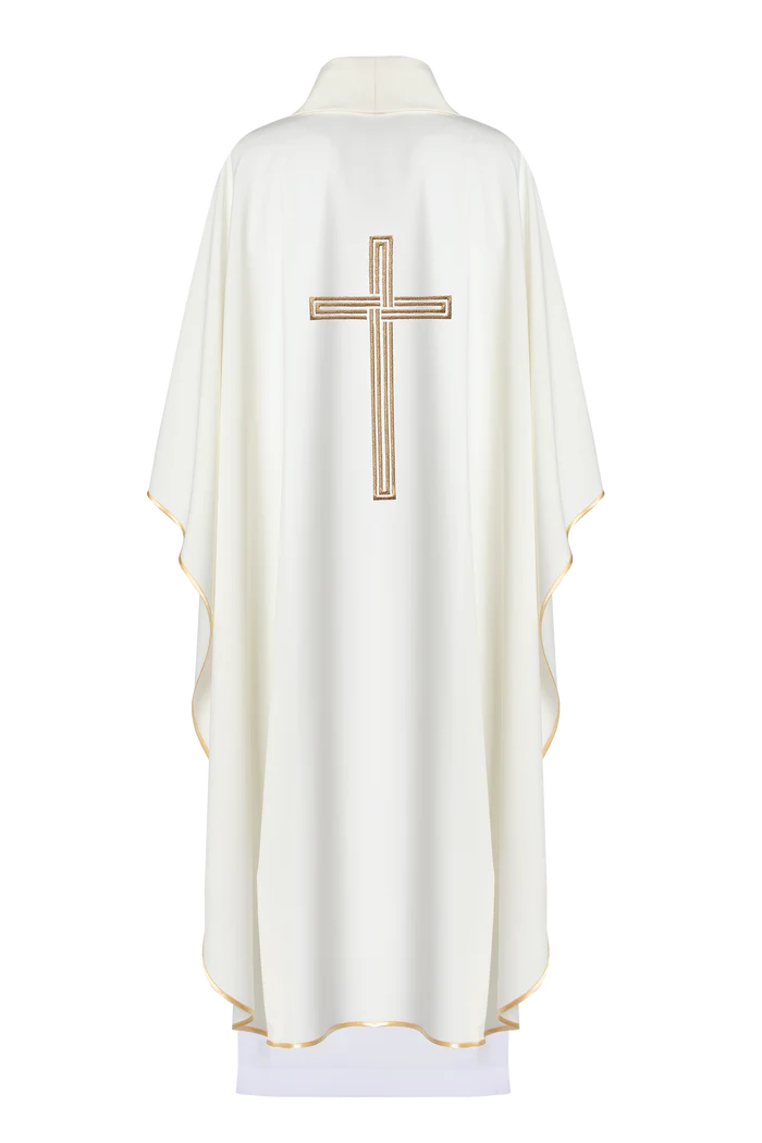 Haftina House Chasuble - Open Golden Cross Design - Image 2