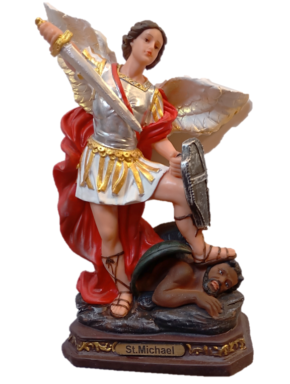 20cm St Michael the Archangel Resin Statue