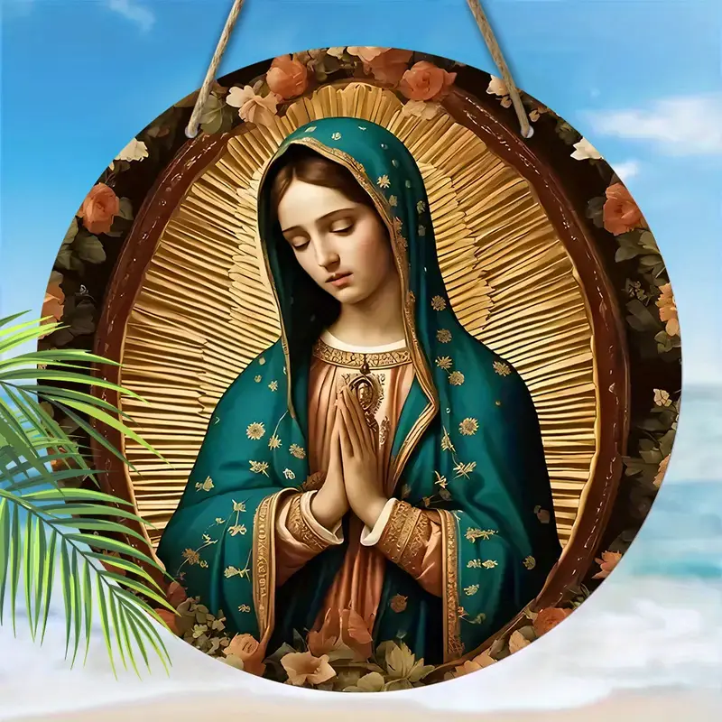 Our Lady of Guadalupe Hanging Wall Plaque - 2D