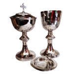Stainless Steel Chalice, Paten & Ciborium Set