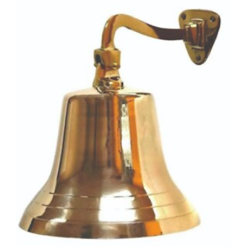 Bell Brass - Wall Mount - 12.5cm diameter - Italian Import