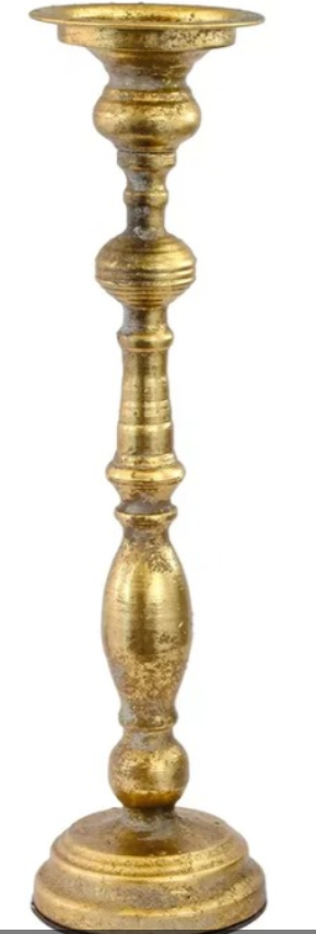 44.5cm Golden Resin Candle Stand