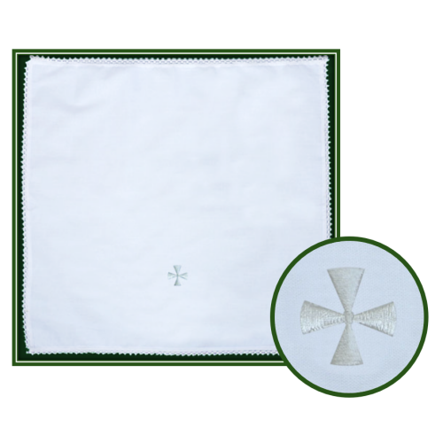 Corporal - 51cm x 51cm with White Embroidered Cross