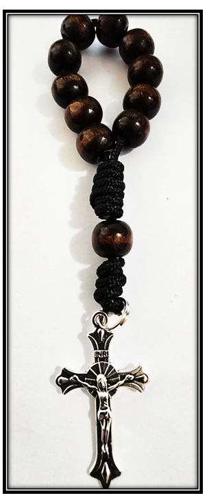 20 decade Rosary - 10mm wooden Knotted Rosary - Image 2