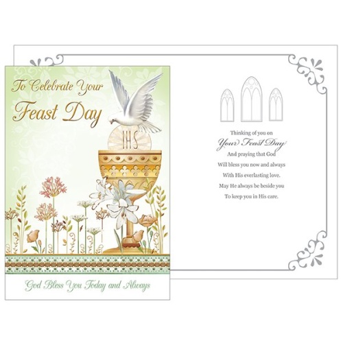 To Celebrate Your Feast Day - Greeting Card