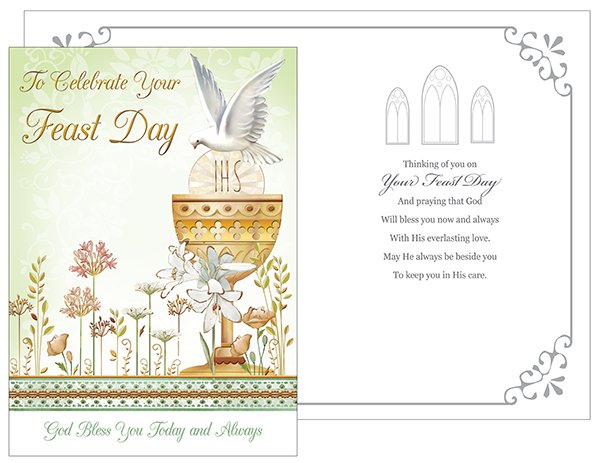 To Celebrate Your Feast Day - Greeting Card