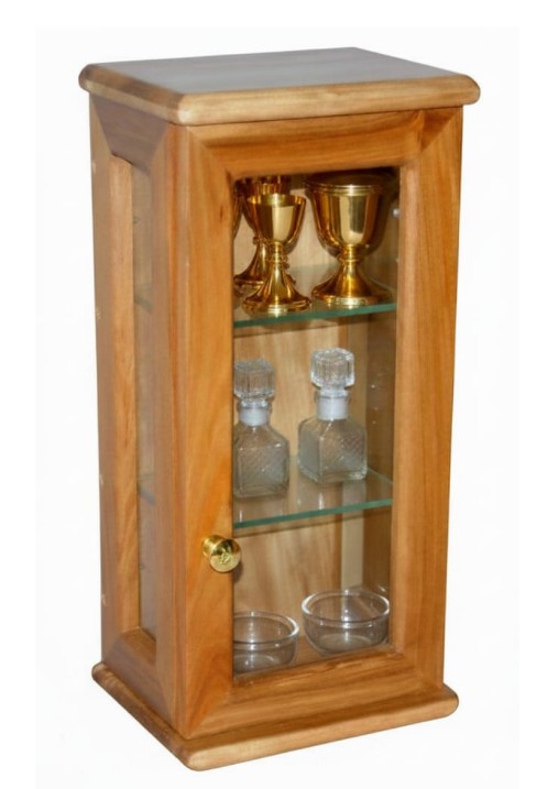 Sacristy Cabinet in Kiaat - Lockable - Price on Request