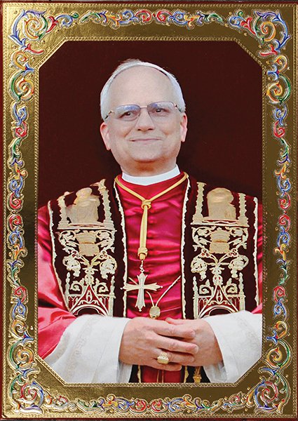 Pope Leo X1V Gold embossed Wooden Icon Art - Italy