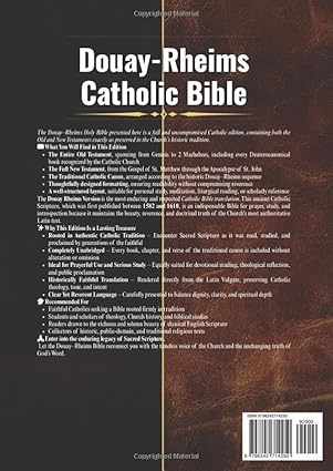 Douay-Rheims Catholic Bible - The Complete Traditional Holy Scriptures - Image 2
