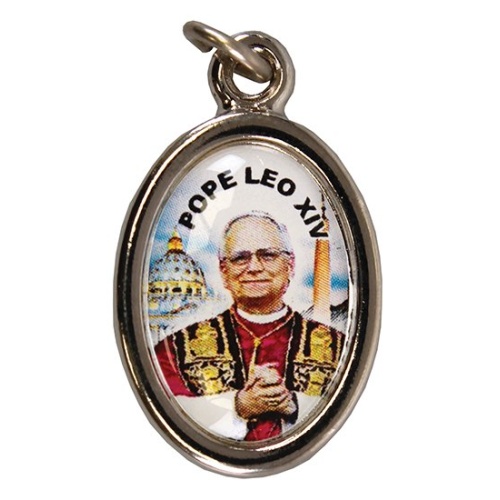 Pope Leo XIV colour medal - Imported from Italy