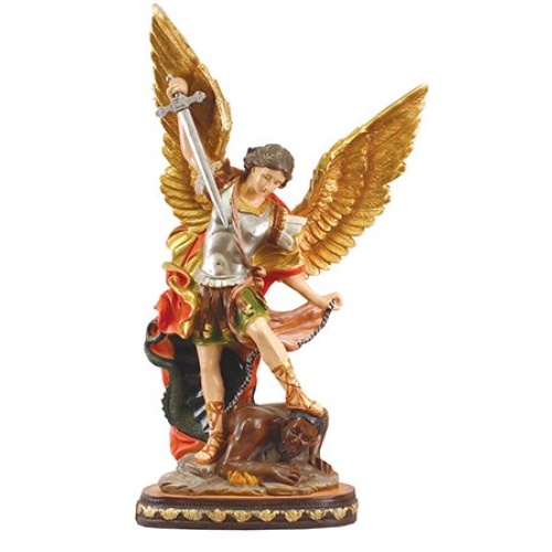 61cm St Michael the Archangel Statue - Resin/Fiberglass