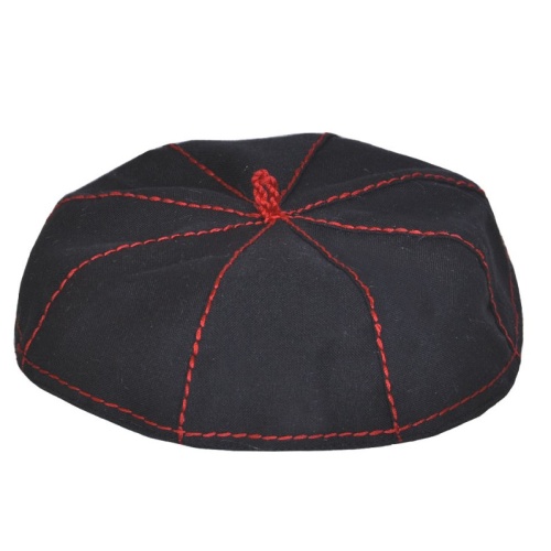 Black with Red  Zucchetto