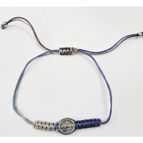 Miraculous Blue Ombre Cord Bracelet - adjustable