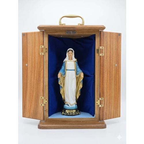 Our Lady of Grace Shrine - Kiaat wood Cupboard 41cm