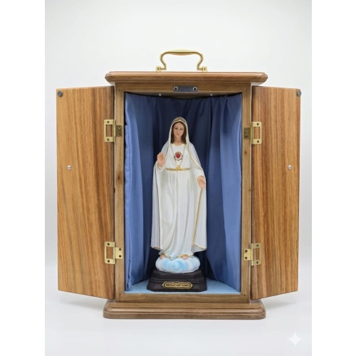 Immaculate Heart of Mary Shrine - Kiaat wood Cupboard 41cm