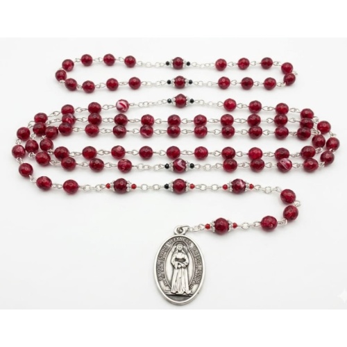 Our Lady of Tears Chaplet in Blood Red