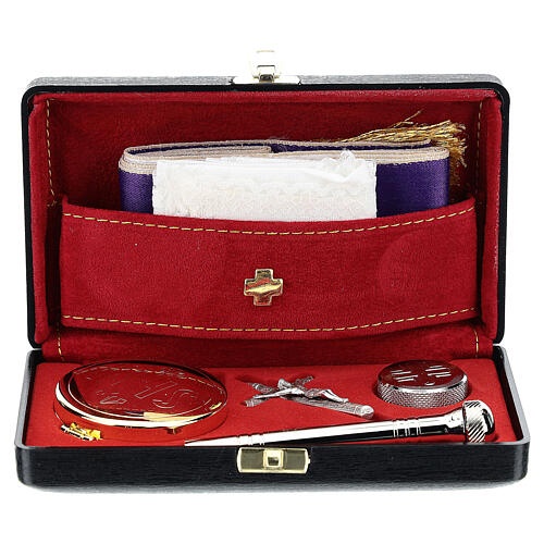 Viaticum sick call set with rigid case / Sick Call Set - Imported from Italy