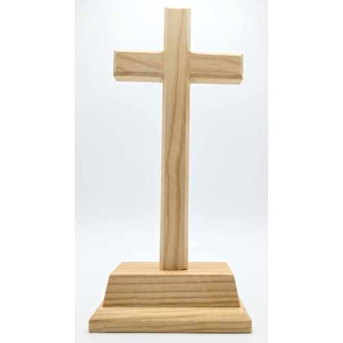 35cm Solid Pine Standing Cross
