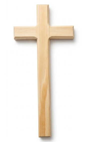 33cm Solid Pine Wall Cross